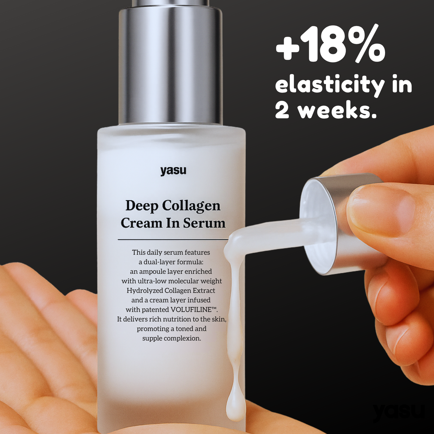 yasu™ Korean Glass Skin Volufiline Collagen Cream-in-Serum